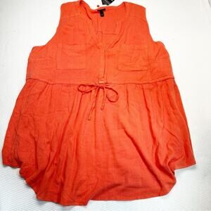 Torrid drawstring waist tank